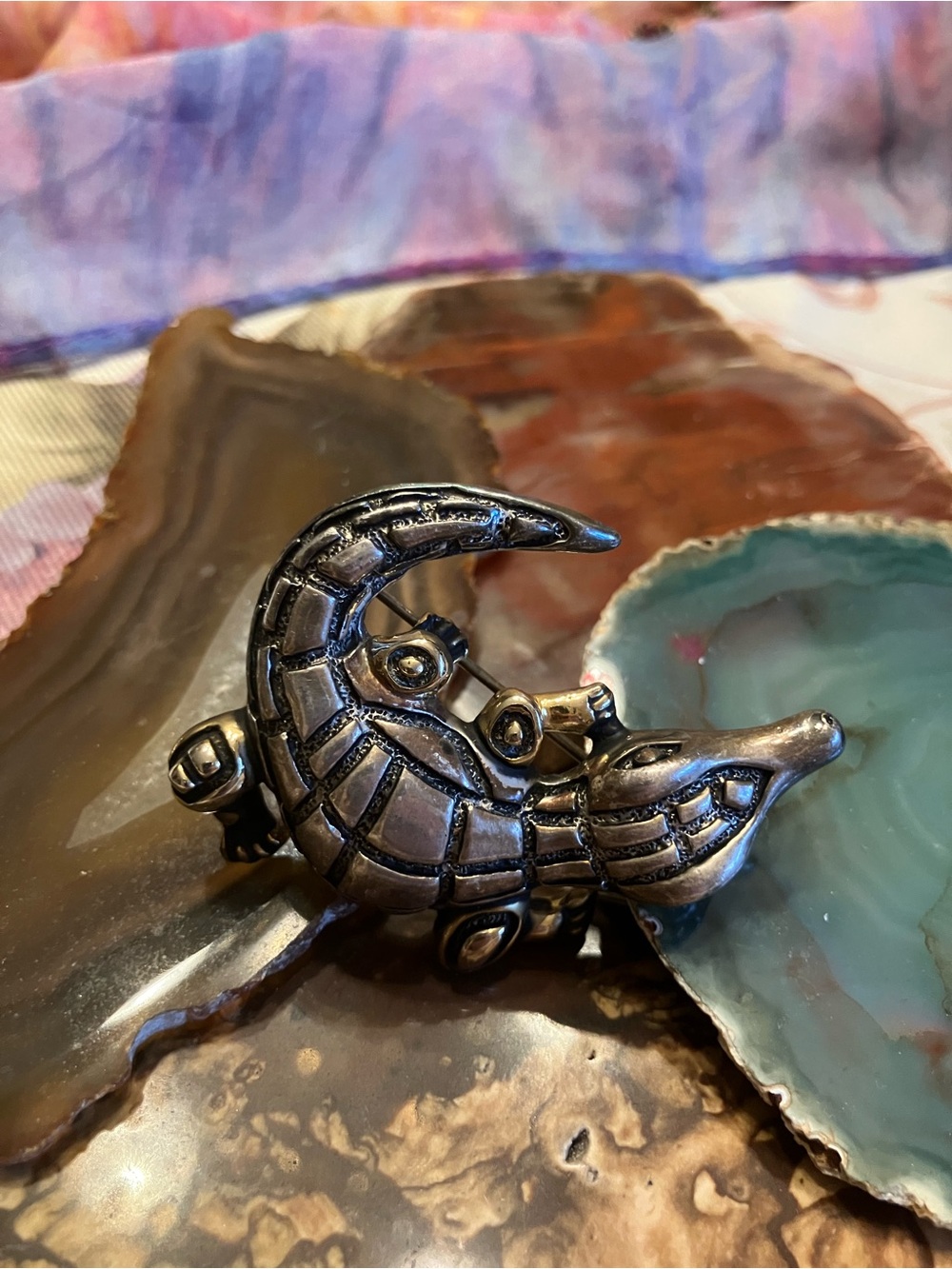 Vintage ALLIGATOR BROOCH 2 1/4” - Picture 5 of 9